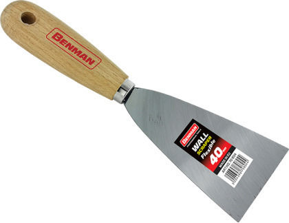 Benman Handle Joint Knife Metallicός 60mm with Wooden Handle 70806