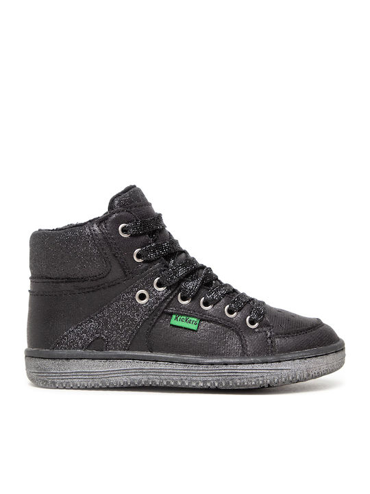 Lowell Παιδικά Sneakers High Ανατομικά Μαύρα