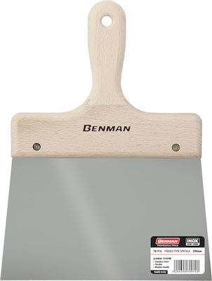 Benman Spatula Inox 240mm cu Mâner de Lemn 70916