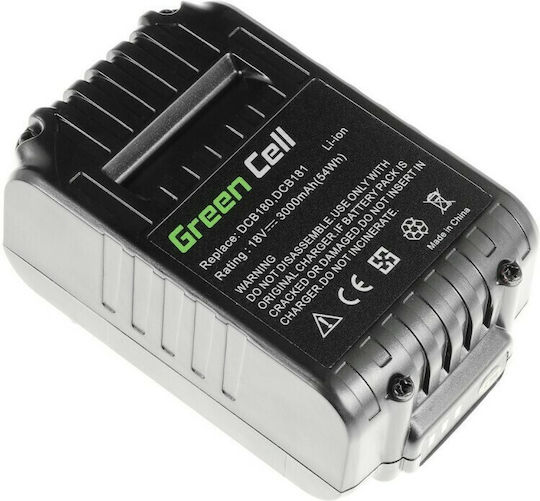Green Cell Werkzeugbatterie Lithium 18V mit Kapazität 3Ah