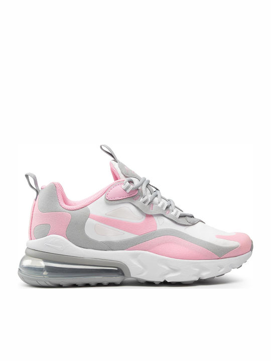 Air Max Air Max 270 React Kids Sports Shoes Running with Laces White