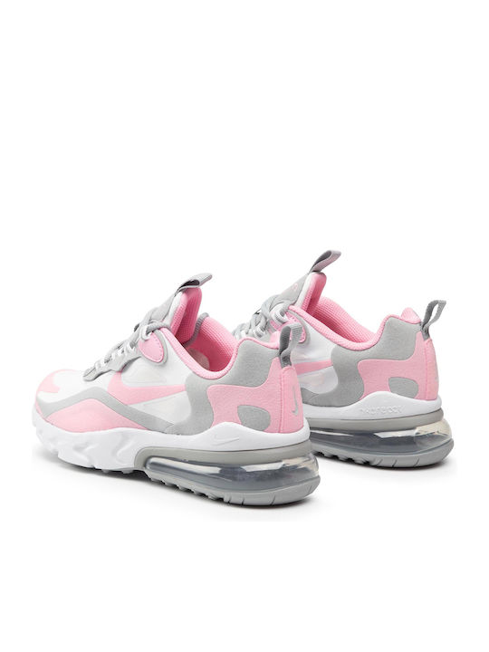Air Max Air Max 270 React Kids Sports Shoes Running with Laces White