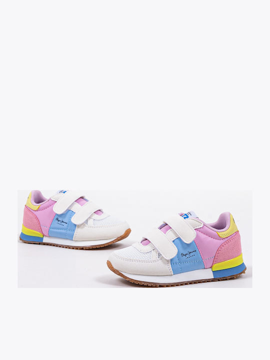 Sydney Basic Παιδικά Sneakers με Σκρατς Ροζ