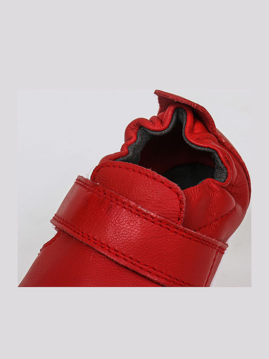 Xplorer Go Trainer Παιδικά Sneakers Ανατομικά με Σκρατς Κόκκινα