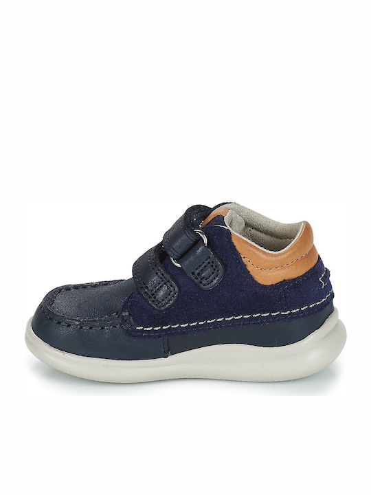 Cloud Tuktu T Kinder Sneakers Hoch Anatomisch mit Klettverschluss Marineblau