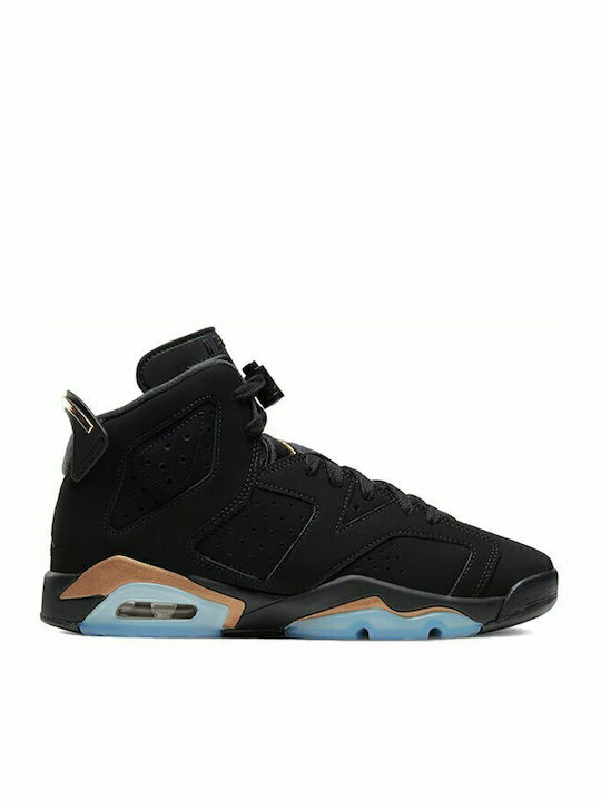 Air 6 Retro Παιδικά Sneakers High Black / Metallic Gold
