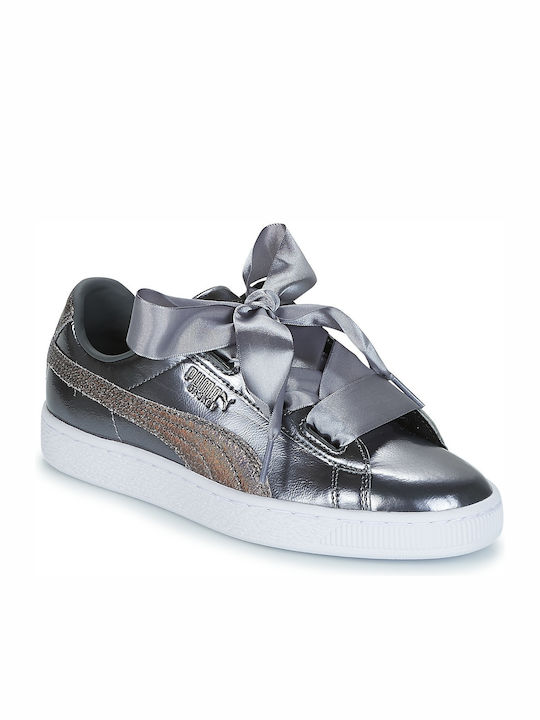 Basket Heart Lunar Lux Детски маратонки Low Сребристи