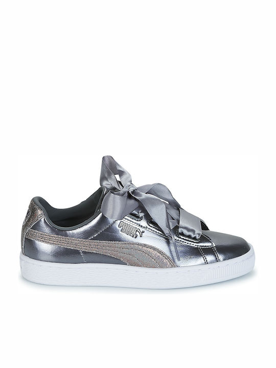 Basket Heart Lunar Lux Детски маратонки Low Сребристи