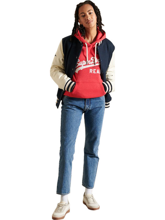 Vintage Lofo Source Women's Sweatshirt Hooded Red
