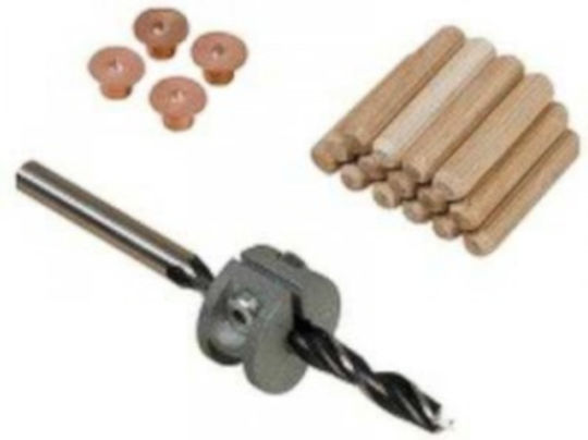 Wolfcraft Set Dowels & Drill 8mm 28pcs 2917000