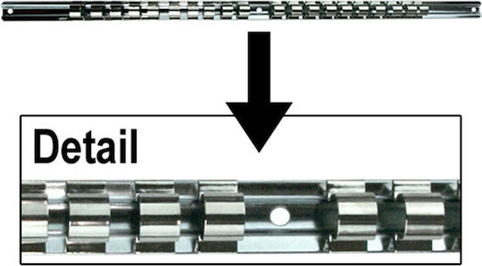 Force Tool Accessories for Storage / Transport Metal Base 20 Slots for Sockets 1/2" 819420 1pcs