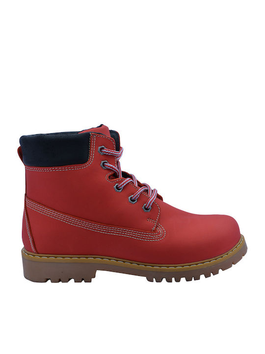Adam's Shoes Ankle Boots Red