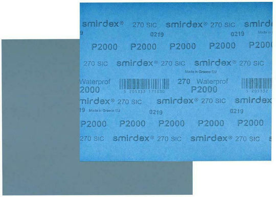 Smirdex 270 Φύλλο Λείανσης Απλό K500 230x280mm Αδιάβροχο
