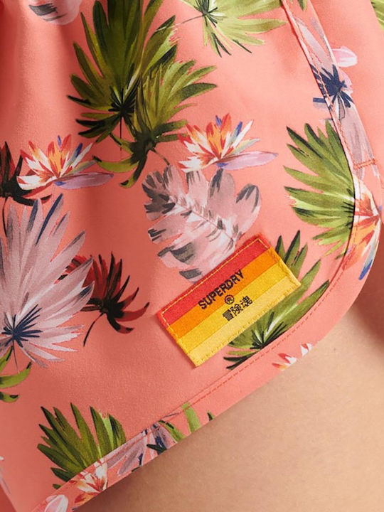 Superdry Beach Mini Shorts Surf Boardshorts Pink