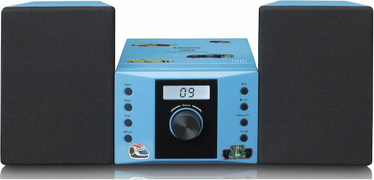 Lenco Soundsystem 2 MC-013 MC-013BLUE 4W mit CD Player und WiFi Blau