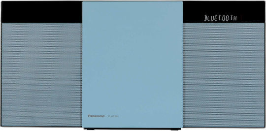 Panasonic Аудиосистема 2 SC-HC304 SC-HC304EG-G 20W с CD Player и Bluetooth Син