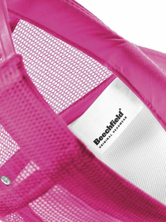 B645 Jockey με Δίχτυ και Ίσιο Γείσο Fuchsia / White