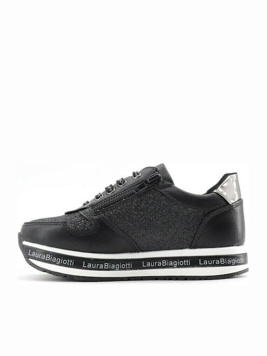 6644 Παιδικά Sneakers Ανατομικά Μαύρα