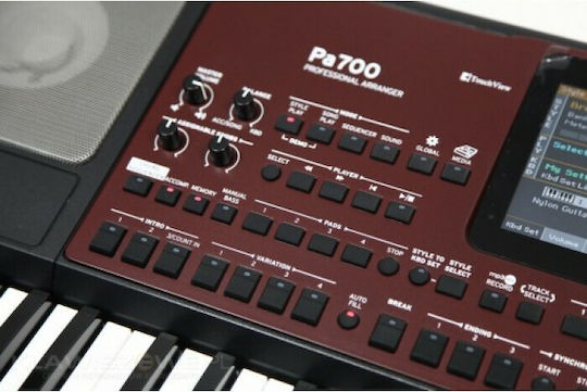 Korg Arranger Pa700 με 61 Δυναμικά Πλήκτρα Μαύρο