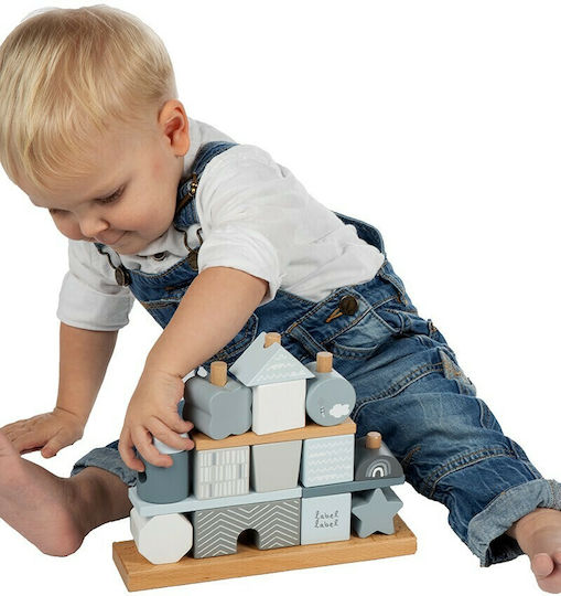 Label Label Παιχνίδι Στοίβαξης Stacking Blocks από Ξύλο για 18+ Μηνών