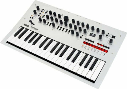 Korg Synthesizer Minilogue mit 37 Dynamisch Tasten Silber