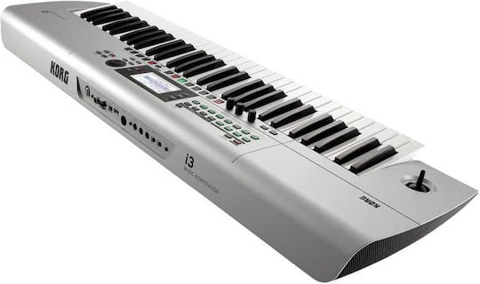 Korg Aranjor i3 cu 61 Dinamic Taste Argintiu