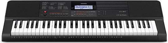 Casio Αρμόνιο CT-X700 Bundle με 61 Δυναμικά Πλήκτρα με Βάση και Αναλόγιο Μαύρο (FZONE FZS-51 + Τροφοδοτικό)