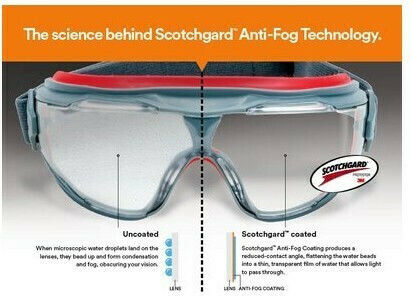 3M 500 Series Safety Glasses / Work Mask for Protection with Transparent Lenses 1pcs