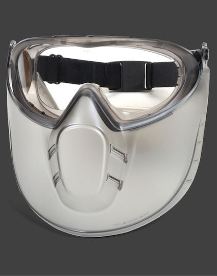 Pyramex Safety Capstone Shield Sicherheitsbrillen / Arbeitsschutzmasken mit klaren Linsen 1Stück