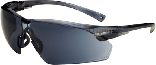Univet Safety Glasses for Protection with Gray Lenses Tinted 1pcs