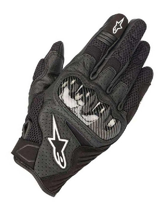 Alpinestars SMX-1 Air V2 De vară Bărbătești Mănuși de motocicletă Din piele Negre