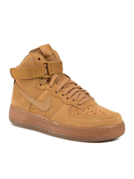 Air Force 1 Air Force 1 Kinder Sneakers Hoch mit Klettverschluss Wheat / Gum Light Brown