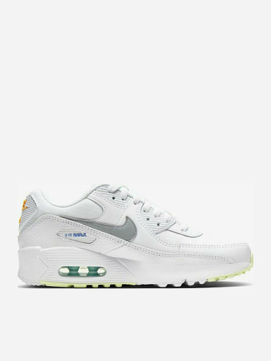 Air Max 90 AIR MAX 90 Kids Sneakers White / Laser Orange / Light Solar Flare Heather