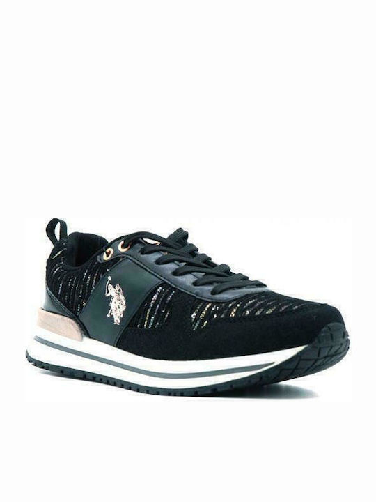 Vema Lurex Παιδικά Sneakers Μαύρα