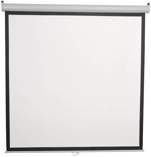 Sbox Οθόνη Προβολής Projector Τοίχου με Λόγο Εικόνας 16:9 / 1:1 / 4:3 200x200cm / 112"