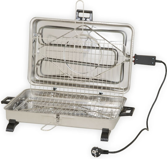 FOINIX AN-650 Tabletop Electric Grill Grill 1600W Inox with Lid 46cmx30cmcm