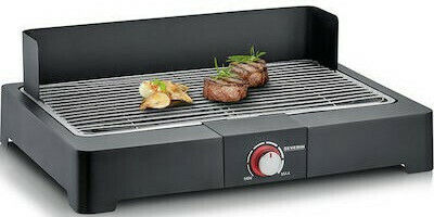 Severin Tabletop Electric Grill Grill 2200W with Adjustable Thermostat 44.5cmx26cmcm