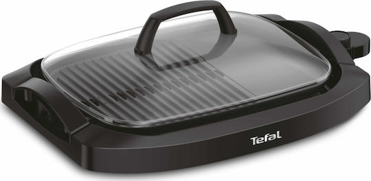 Tefal Plancha Επιτραπέζια Ηλεκτρική Ψησταριά Λείας και Αυλακωτής Πλάκας 2000W με Καπάκι και Ρυθμιζόμενο Θερμοστάτη 40x30εκ.