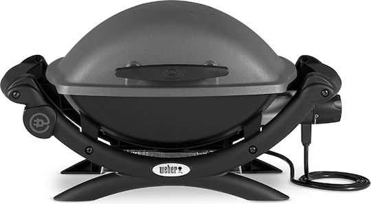 Weber Q1400 Tabletop Electric Grill Aluminium Grill 2200W with Lid and Adjustable Thermostat 43cmx32cmcm