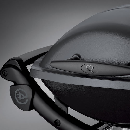 Weber Q1400 Tabletop Electric Grill Aluminium Grill 2200W with Lid and Adjustable Thermostat 43cmx32cmcm