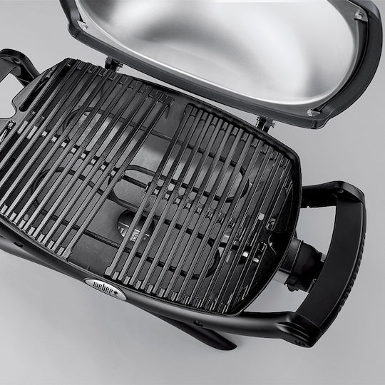 Weber Q1400 Tabletop Electric Grill Aluminium Grill 2200W with Lid and Adjustable Thermostat 43cmx32cmcm