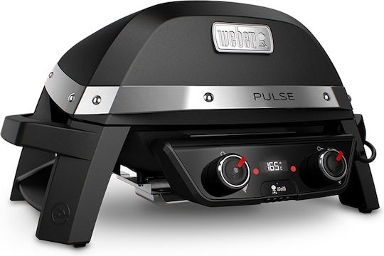 Weber Pulse Tabletop Electric Grill Grill 2200W with Lid and Adjustable Thermostat 49cmx39cmcm