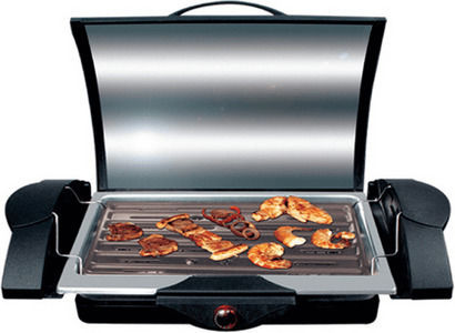 Serton DF With Legs Electric Grill Grill 2000W with Lid and Adjustable Thermostat 37.5cmx24cmcm