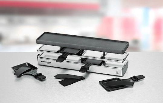 Rommelsbacher Fun For Four RC 800 Επιτραπέζια Ηλεκτρική Ψησταριά Raclette Αλουμινίου Λείας Πλάκας 795W