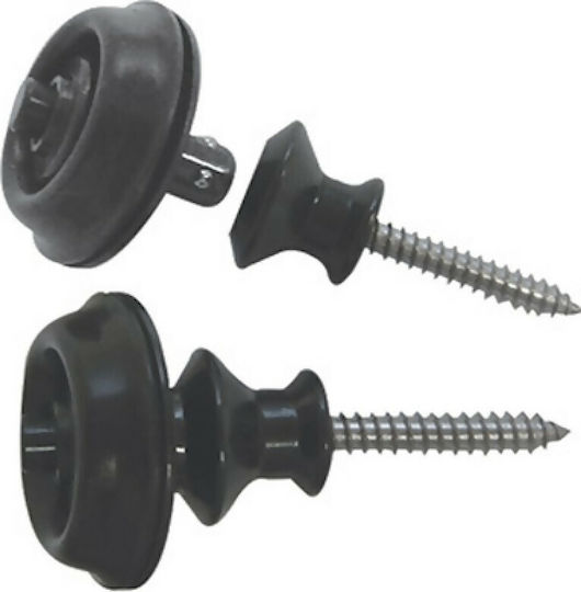 Dunlop Straplok Strap Retainers Dual Design Strap Lock Μαύρο