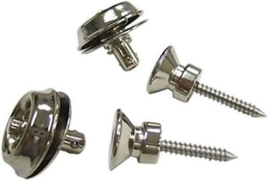 Dunlop Straplok Strap Retainers Traditional Nickel