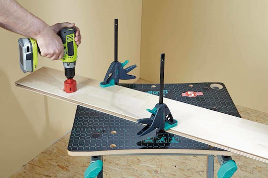Wolfcraft 3036000 Σφιγκτήρας Σκανδάλης με Μέγιστο Άνοιγμα 120mm