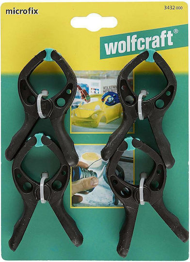 Wolfcraft Μicrofix Σετ Σφιγκτήρες Ελατηρίου με Μέγιστο Άνοιγμα 30mm