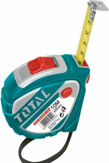 Total Tape Measure with Auto-Rewind 25mm x 10m