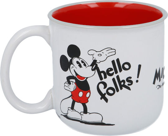 Stor Disney Mickey 90 Years Κούπα Κεραμική Λευκή 415ml